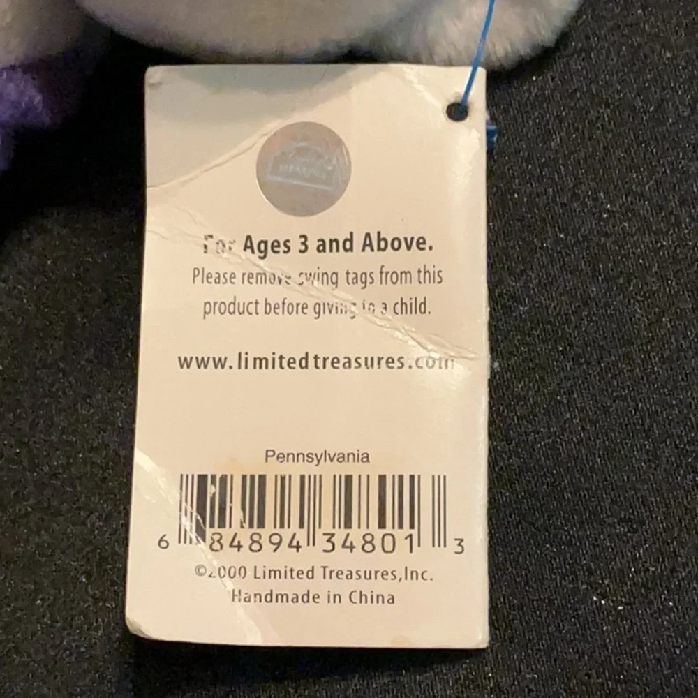 Pennsylvania Purple & White Plush Bear - Souvenir
